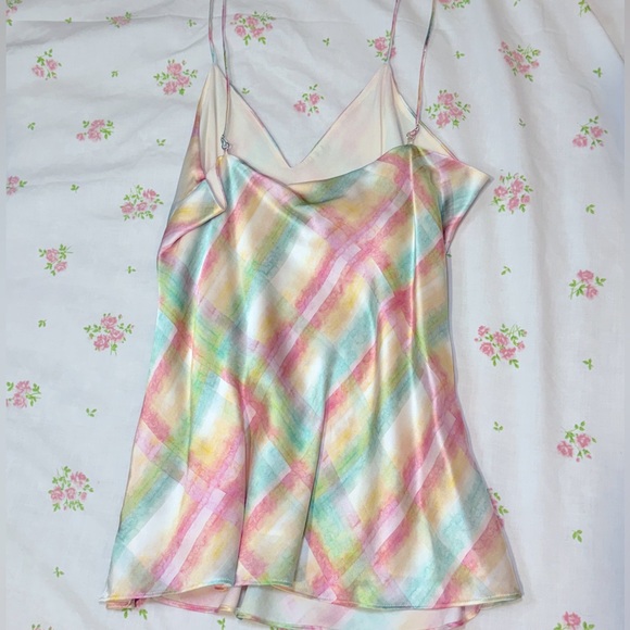 CAMI NYC TOP Raven Printed Silk Top NWT Size L - Picture 2 of 8